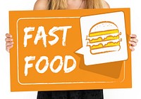 Burger Fast Food Icon Graphic