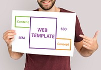 Web Template SEO Content Word Boxes