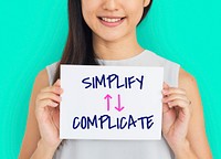 Simplify Complicate Arrow Up Down Word