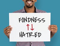 Antonyms Fondness Hatred Arrow Graphics