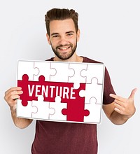 New Startup Business Venture puzzle graphic