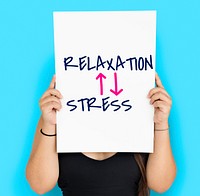 Lifestyle Antonyms Relaxation Stress Illustration