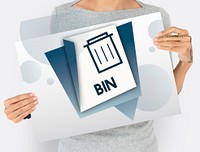 Delete Remove Trash Can Application Graphic