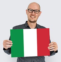 Green white red Italian flag