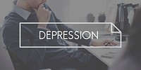 Depression Disorder Financial Crisis Problem Concept