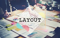 Layout Blueprint Design Editing Printing Art Concept