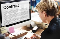 Business Contract Terms Legal Agreement Concept