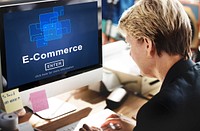 E-Commerce Marketing Online Register Enter Technology Concept