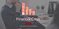 Financial Crisis Depression Failure Decrease Concept
