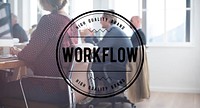 Work Flow Success Organization Strategy Steps Concept
