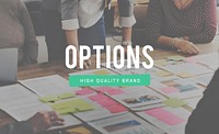 Options Selection Chance Choosing Pick Concept