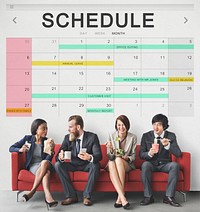 Schedule Table Event Planner Concept