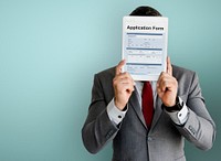 Application Form Document Page Concept