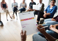 Community Social Donation Hashtag Word