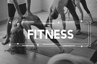 Diversity People Exercise Fitness Healthy Lifestyle Word Graphic