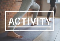 Diversity People Exercise Fitness Healthy Lifestyle Activity Word Graphic