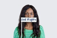 Civil Rights Word Young People