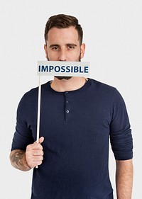 Impossible No Way Pessimism Word Concept