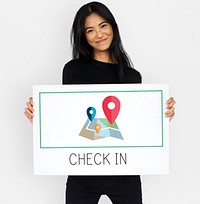 Check-in destination location route navigation