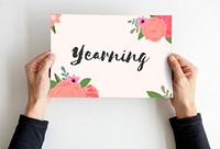 Yearning Love Letter Message Words Graphic