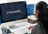 Streaming Online Internet Technology Concept