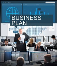 Global Business Data Analysis Growth Success Concept