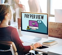 Pay Per View Online Marketing Concept