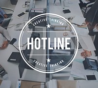 Hotline Customer Service Guide Helpline Concept