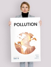 Global environment ecology pollution graphic