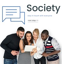 Society Stay in Touch Communication Concept