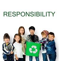 Recycle Reuse Responsibility to Nature Environment Word