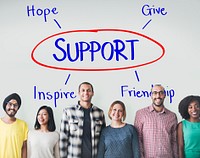 Support Care Assistance Help Concept