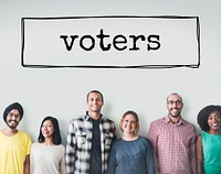 Vote Voters Election Option Word Box Concept