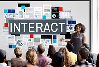Interact Corporate Future Interacting Interactive Concept