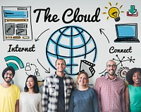 The Cloud Storage Technology Web Online Concept