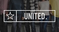 United Unity Participate Group Team Variation Concept