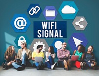 Wireless Signal Reception Mobility Graphic Concept