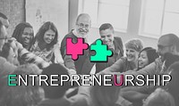 Entrepreneurship Leadership Jigsaw Pieces Concept