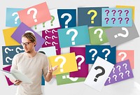 Question Mark Asking Curious Confuse Riddle Puzzle Concept