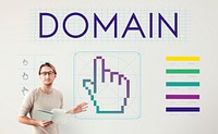 Domain Links Seo Webinar Cyberspace Concept