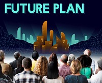 Furutistic Future Plan Urban Structure Concept