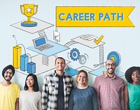 Career Path Employment Human Resources Work Concept