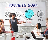 Business Goal Plan Growth Strategy Concept
