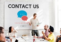 Contact Us Information Support Concept