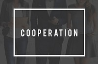 Cooperate Participate Partnership Teamwork Concept