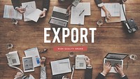 Export Trade Shipping Freight Concept