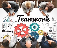Teamwork Together Unity Cog Collaboration Concept