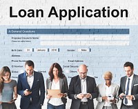 Loan Application Financial Help Form Concept