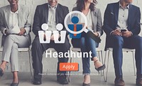 Headhunt Employment Applicatino Job Concept