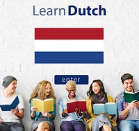 Learn Dutch Language Online Education Concept